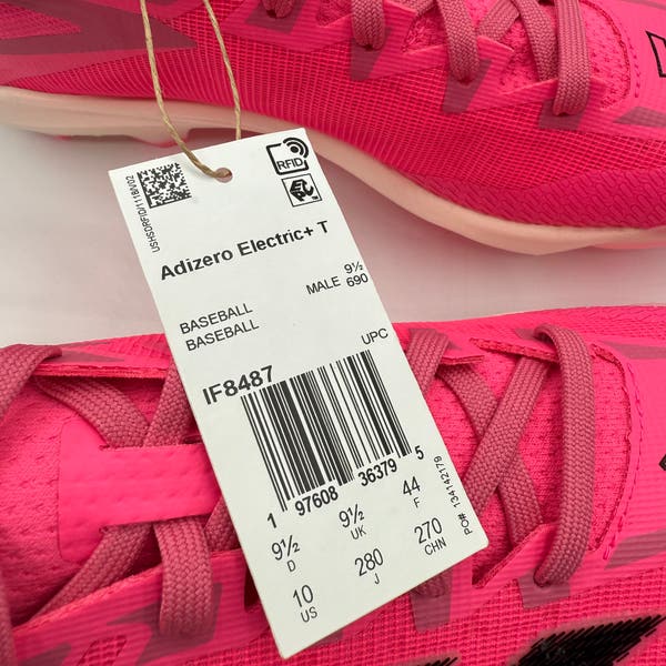 Adidas Adizero Electric+ TPU Pink Breast Cancer Baseball