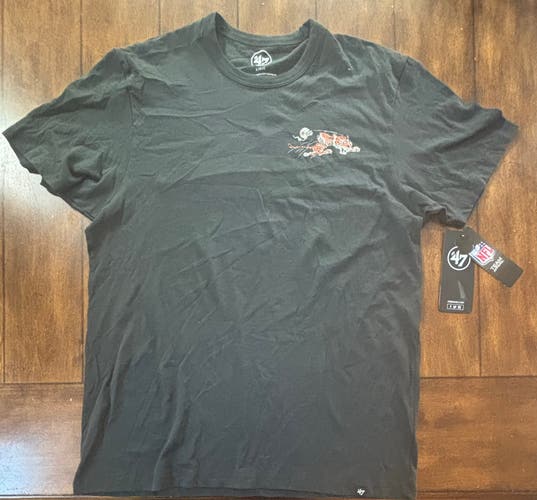 Cincinnati Bengals 47 Brand T-Shirt Black Adult Large NWT