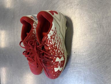 Used Under Armour BB/SB Cleats Red Junior 01 11339-S000192241