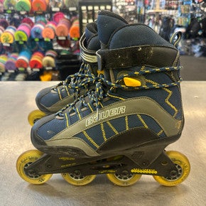 Used Bauer BAUER INLINE SKATE Senior Rec Fitness Skates Grey Senior 8 11339-S000191405
