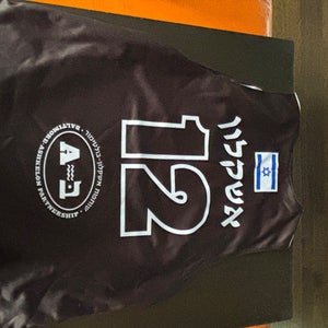 Ashkelon (Israel Lacrosse League team) Black/Gray Medium Men's Reversible Pinnie (Used) #12