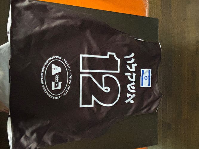 Ashkelon (Israel Lacrosse League team) Black/Gray Medium Men's Reversible Pinnie (Used) #12