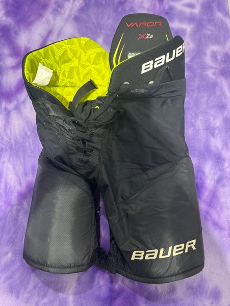 Black Junior Medium Bauer Vapor X2.9 Hockey Pants (Used)