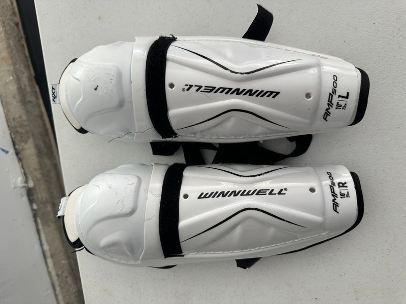 Junior Winnwell AMP 500 10" Shin Pads (Used)