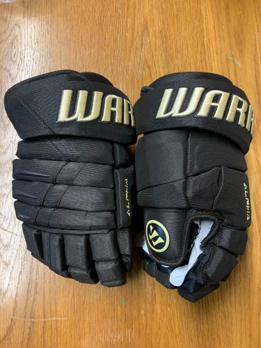 Warrior Alpha DX Pro Stock Hockey Gloves 14” Bruins Brown Centennial
