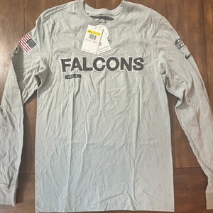 Nike Atlanta Falcons 2024 Salute To Service Mens Small Long Sleeve Shirt New