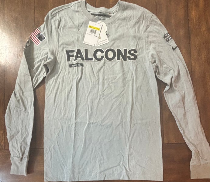 Nike Atlanta Falcons 2024 Salute To Service Mens Small Long Sleeve Shirt New