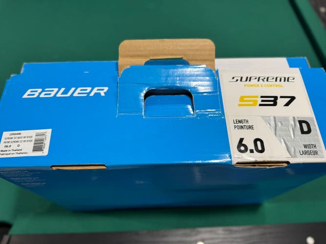 Bauer Supreme S37 Ice Hockey Skates 6.0 D (Brand New in Box)