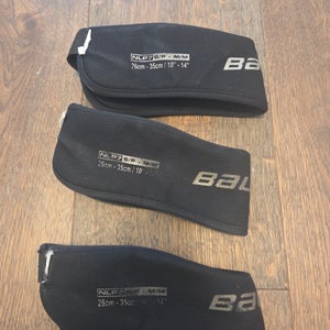 SET Of 3 Junior Bauer NLP7 Neck Guards S/M 10"-14"