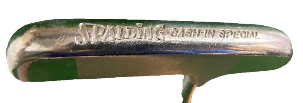 Spalding Cash-In Special Blade Putter RH Stepless Steel 34.5" Leather Wrap Grip