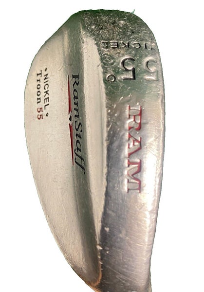 RAM Staff Troon Nickel Sand Wedge 55* Men's RH  Factory Grip Stiff Steel 35.5"