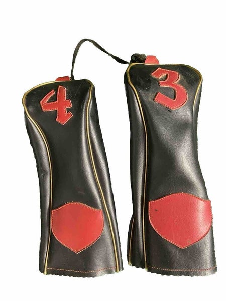 Hed-Mits By Clark Two-Piece Vintage Wood Headcovers On String 3 And 4