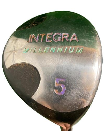 Integra Millenium 5 Wood 19* Men's RH Stiff Graphite 41" Headcover And New Grip