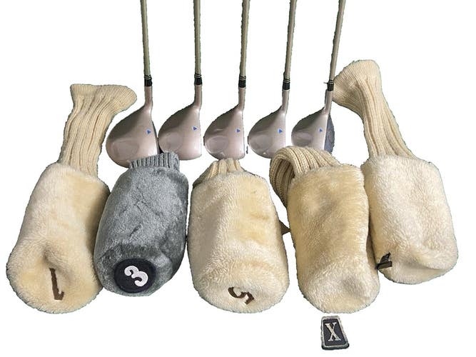Square Two Light & Easy Offset Wood Set 1W,3W,5W,7W,9W Ladies Graphite RH HC's