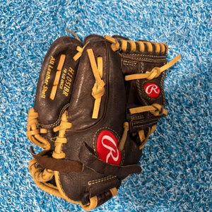 Brown Rawlings Highlight Series LH Baseball Glove 10.5" (Used)