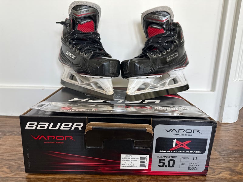 Bauer Vapor 1X Goalie Skates (2 Sets of Steel)