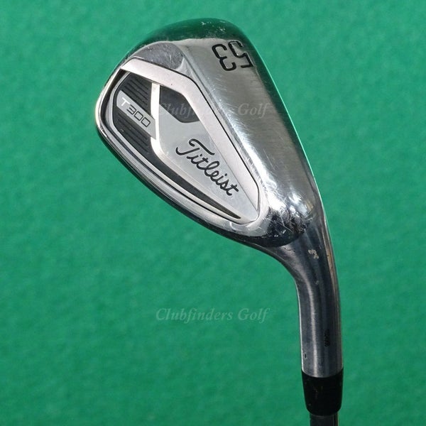 Titleist T300 2021 53 AW Approach Wedge TT AMT Tour Black R300 Steel Regular