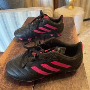 Black Kids Adidas Goletto VIII Cleats Size 12K (Used)