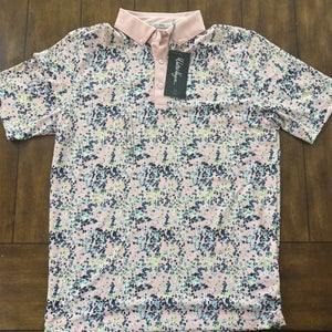 Walter Hagen Polo Golf Shirt Size Small Pink/Green NWT