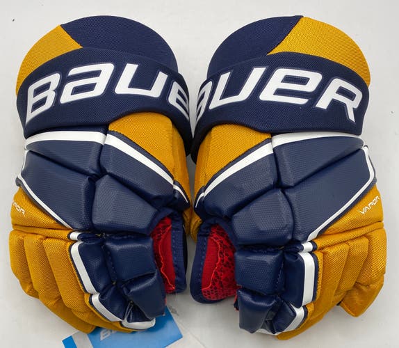 NEW Bauer Vapor 3X Gloves, Navy/Gold, 11”