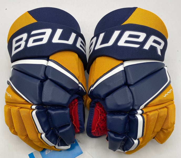 NEW Bauer Vapor 3X Gloves, Navy/Gold, 13”