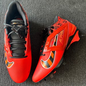 Nike Alpha Menace 4 Pro “Picante Red Black” Football Cleats Size 10.5