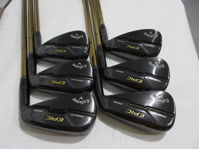 Callaway Epic Max Star Iron Set - 6-PW, AW - ATTAS 50 Regular Flex Graphite