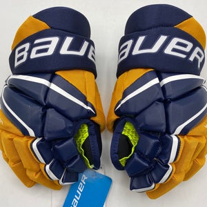 NEW Bauer Vapor 3X Gloves, Navy/Gold, 11”