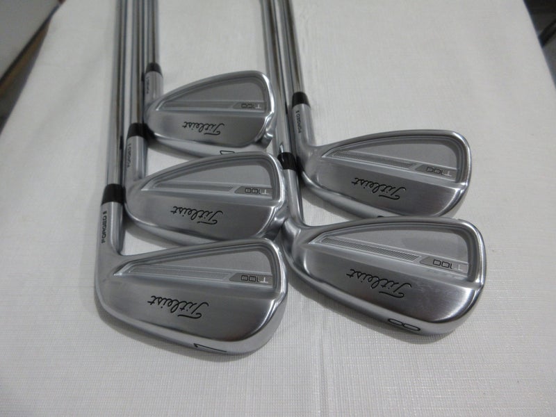 Titleist 2023 T100 Iron Set - 7-GW - PX LZ 6.0 120 Stiff Steel - 2* Flat - MINT