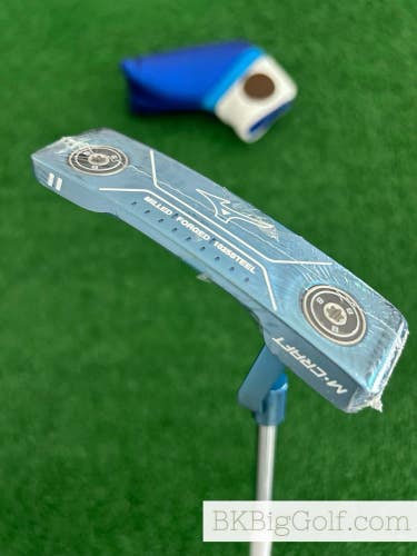 NEW Mizuno M-Craft II Blue Ion 35 Putter w Headcover