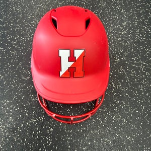 Used Easton GHOST Batting Helmet w/Mask Red M/L 11849-S000029990