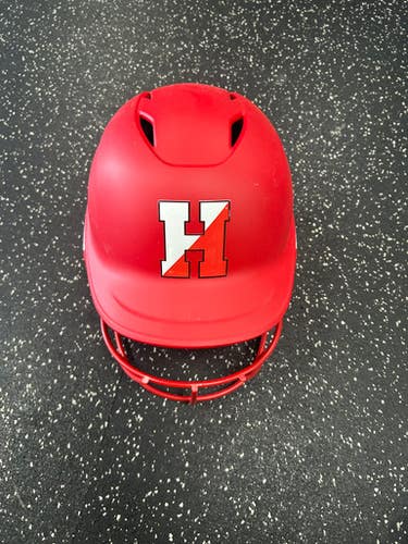 Used Easton GHOST Batting Helmet w/Mask Red M/L 11849-S000029990