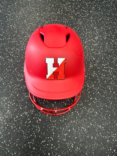 Used Easton GHOST Batting Helmet w/Mask Red M/L 11849-S000029990