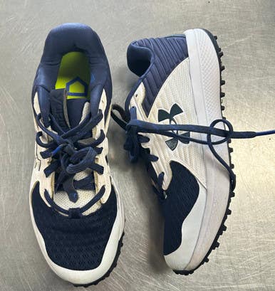 Used Under Armour CHARGED TURF BB/SB Cleats Navy Blue Senior 8.5 11849-S000029980