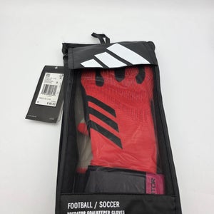 Adidas Soccer Goalkeeper Gloves Predator League Turbo Orange Black Size 9 IX3859