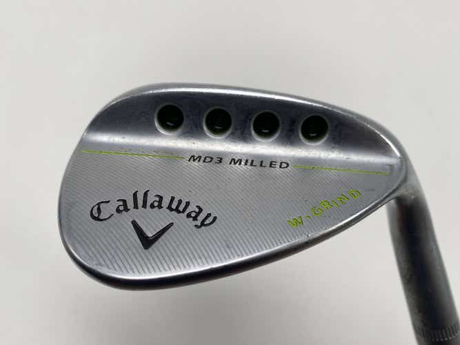 Callaway MD3 Milled Chrome 56* 12 W-Grind Fujikura 85ST Wedge RH Midsize Grip