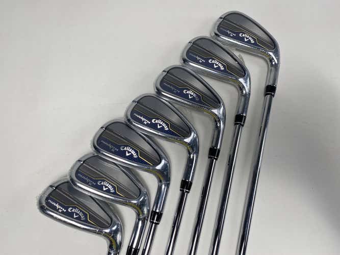 Callaway Paradym X Iron Set 5-PW+AW True Temper Elevate MPH Stiff Steel Mens RH