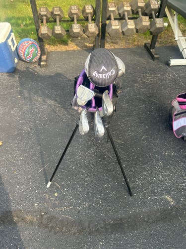 Junior Callaway X Hot Left Hand Clubs (Full Set) Junior 7 Pieces Barely Used