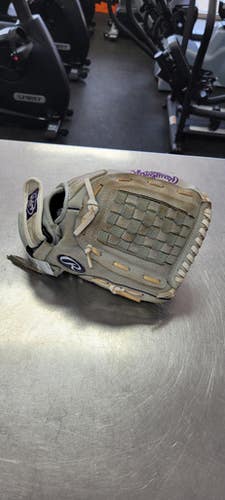 Used Rawlings SURE CATCH 12.5 BB/SB Glove RH Throw Grey 12 1/2" 11497-S000150591