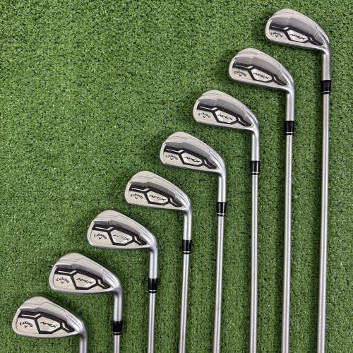 Callaway Apex Forged CF 16 Iron Set 3-PW KBS Tour C-Taper 130 Extra Stiff X Flex