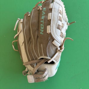 White Easton Fundamental Series RH Softball Glove 12.5"