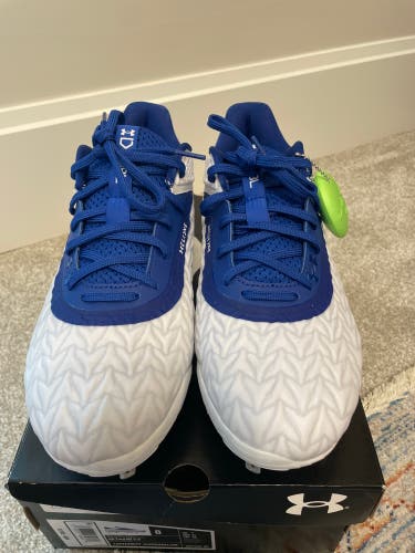 Blue Men's Size M 8.0 (W 9.0) Under Armour Yard MT 3.0 (New)
