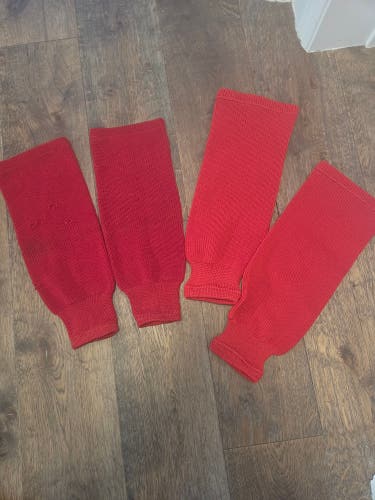Set of two knit Red Youth Small Socks (Used)