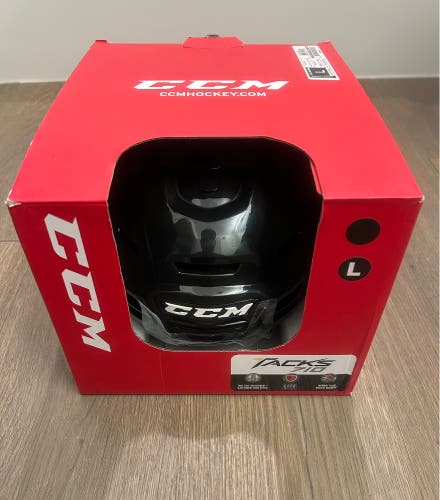 CCM tacks 710 Large Black Helmet Pro stock