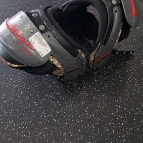 Used Riddell GHOST FB Shoulder Pads Grey SM 11849-S000029696