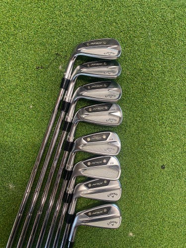 Men's 2024 Callaway Apex CB 24/Apex Pro 24 Combo Left Hand Iron Set Stiff Flex  (Used)