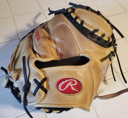 RAWLINGS PRO PREFERRED Catchers Mitt Glove 34 PROSCM43CBS College Team Issue Nice Glove!