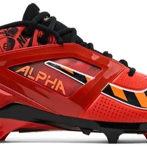 new men's 7.5 Nike Alpha Menace 4 Pro NRG Picante Red Black Football FQ3984 600