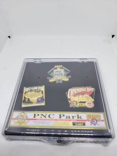 Pittsburgh Pirates PNC Park Inaugural Season 2001 Commemorative 3 Pin Set