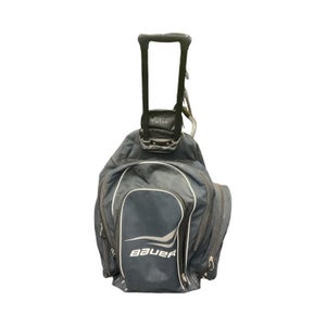 Used BAUER WHEELED BAG BB/SB Player Wheeled Bag Black 11859-S000023764